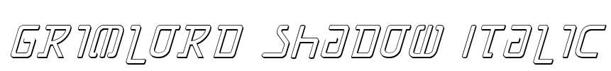 Grimlord Shadow Italic