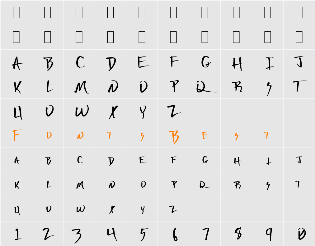 Deranged 4 Character Map