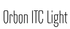Orbon ITC Light Font Image