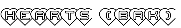 Hearts (BRK) Font Image