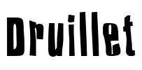 Druillet Font Image