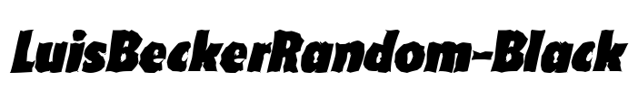 LuisBeckerRandom-Black Font Image