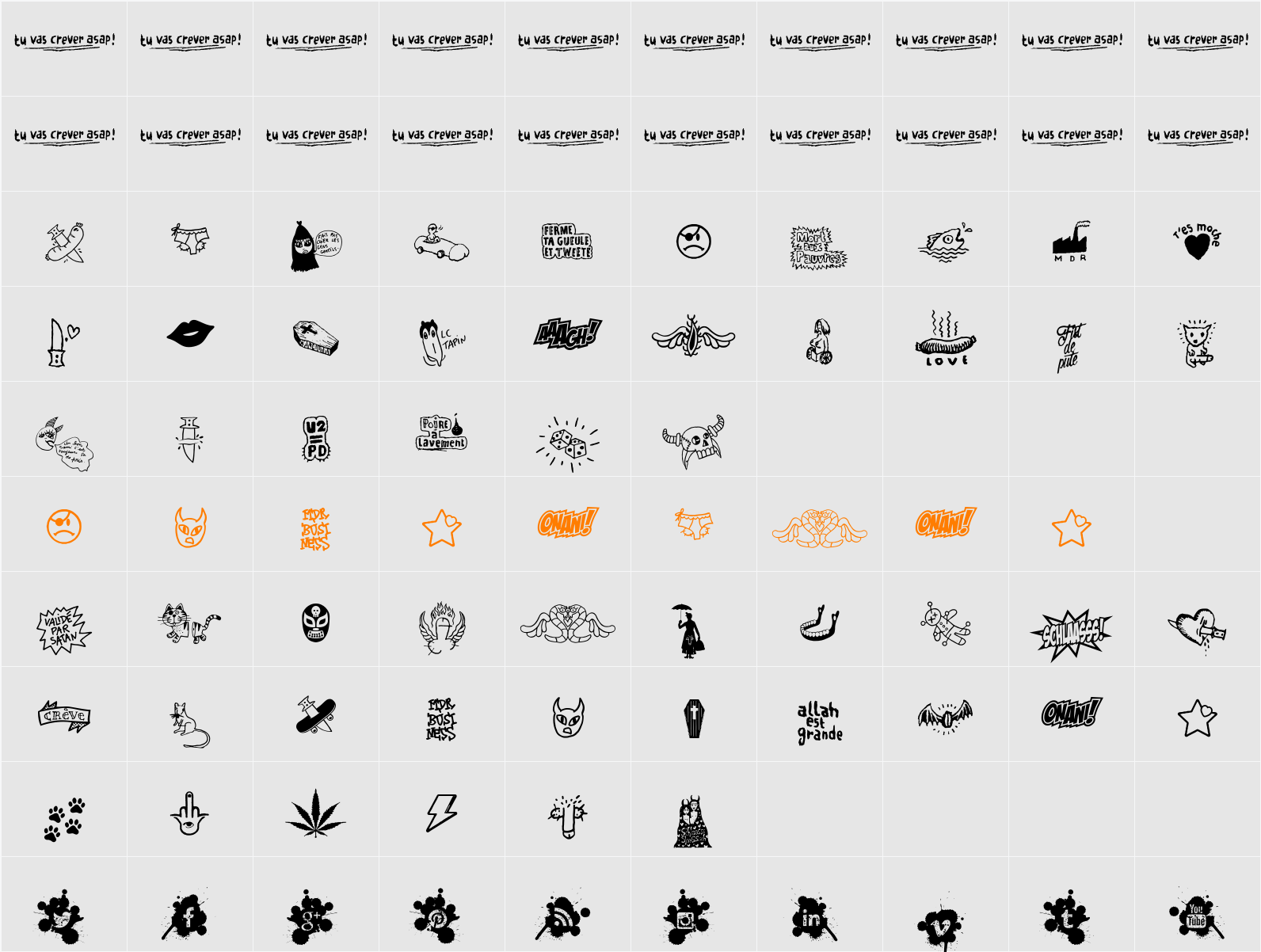 WC Schlaasss Character Map