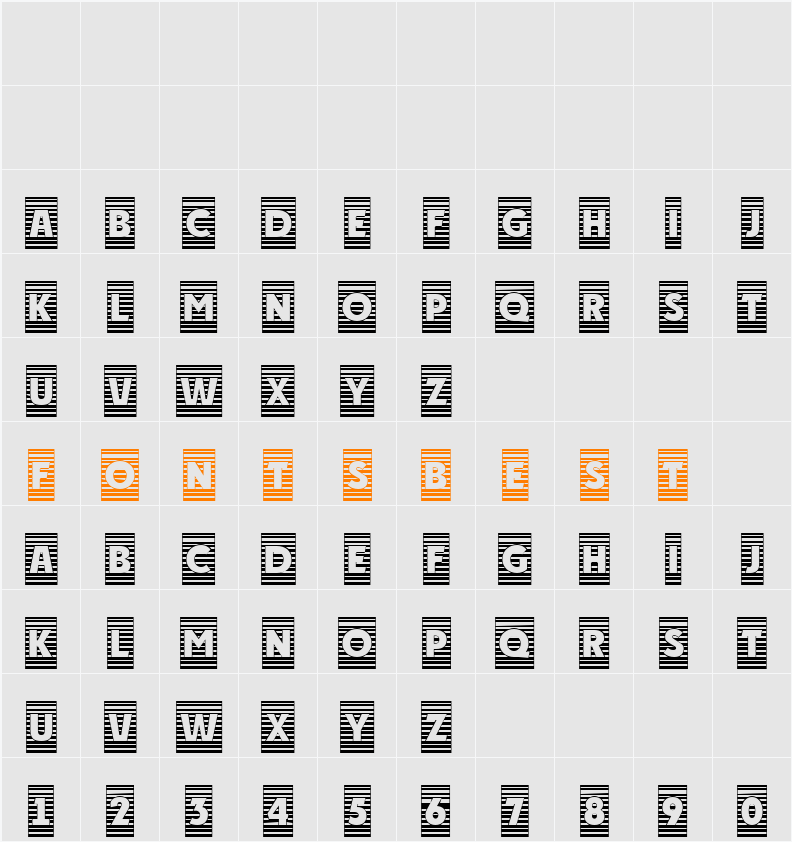 a_PlakatCmMr Character Map