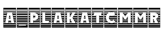 a_PlakatCmMr Font Image