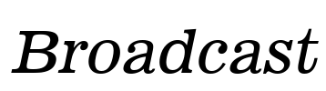 Broadcast Font Image