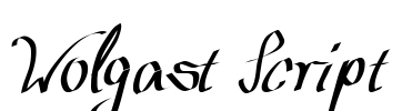 Wolgast Script Font Image
