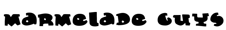 Marmelade Guys Font Image
