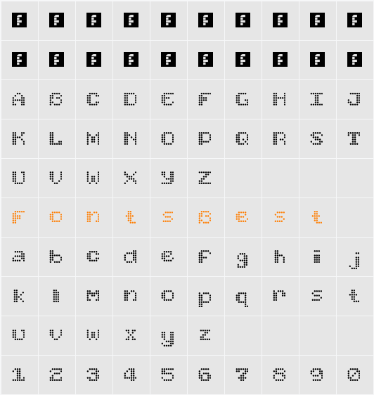 Found Receipt Character Map