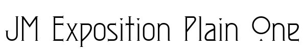 JM Exposition Plain One Font Image