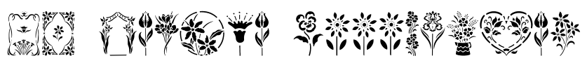 GE Floral Stencils