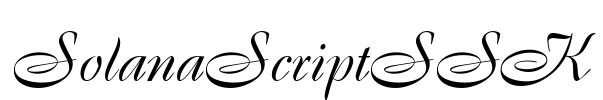 SolanaScriptSSK Font Image