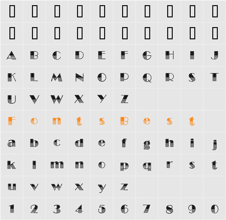 SMCWashington Character Map