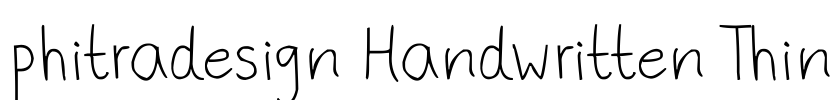 phitradesign Handwritten Thin