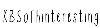 KBSoThinteresting Font Image