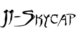 JI-Skycap Font Image