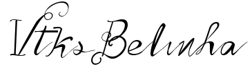 Vtks Belinha Font Image