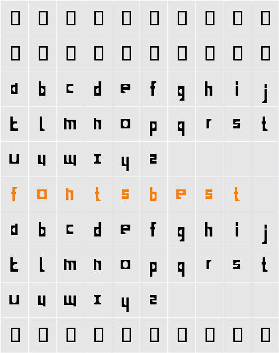 child blocks Character Map
