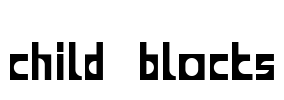 child blocks Font Image