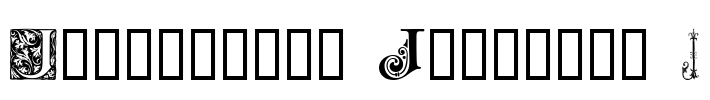Ornamental Initials J Font Image
