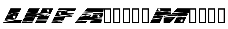 LHFActionMovie Font Image