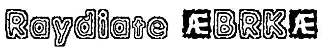 Raydiate (BRK) Font Image