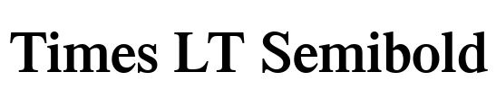 Times LT Semibold
