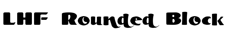 LHF Rounded Block Font Image