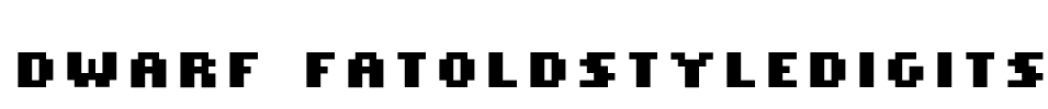 Dwarf FatOldStyleDigits