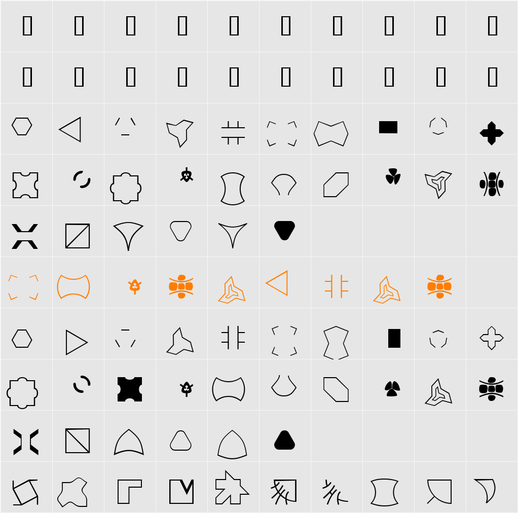 XPatCzeckerz Character Map