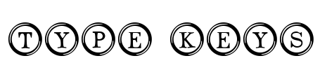 Type Keys Font Image