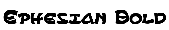 Ephesian Bold Font Image