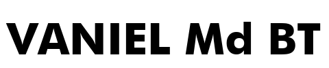 VANIEL Md BT Font Image