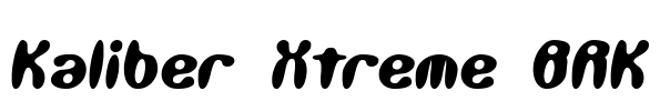 Kaliber Xtreme BRK Font Image