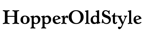HopperOldStyle Font Image