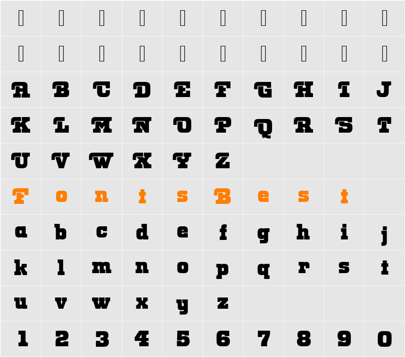Odin Becker Character Map