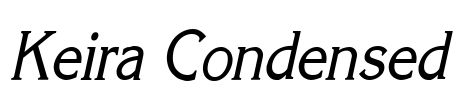 Keira Condensed Font Image