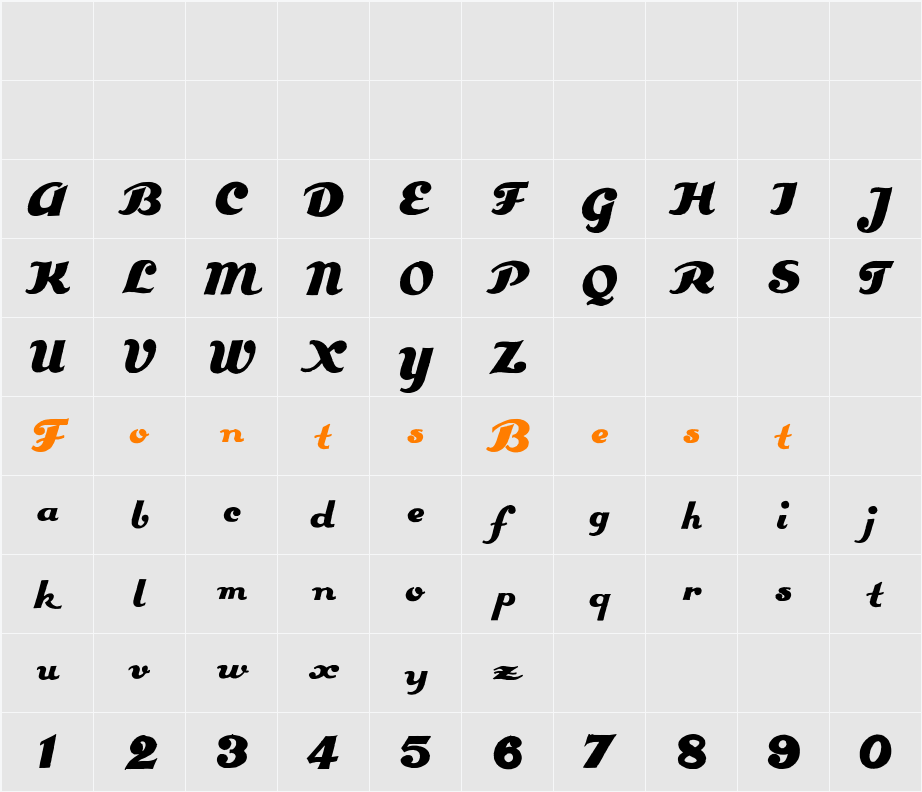 Estenotype Character Map