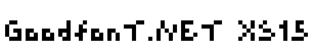 GoodfonT.NET XS15 Font Image
