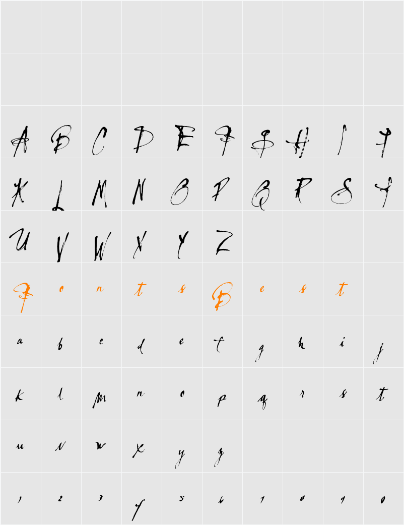 Lassigue Character Map