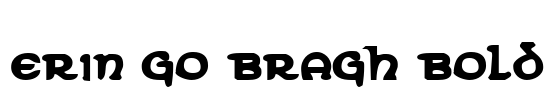 Erin Go Bragh Bold Font Image