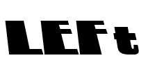 LEFt Font Image