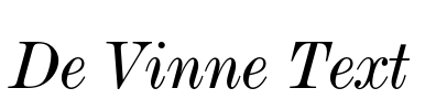 De Vinne Text