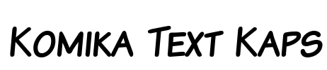 Komika Text Kaps Font Image