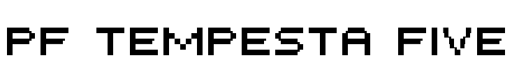PF Tempesta Five Font Image