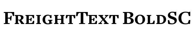 FreightText BoldSC