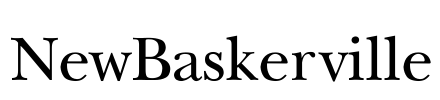 NewBaskerville Font Image
