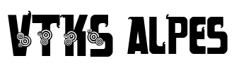 VTKS alpes Font Image