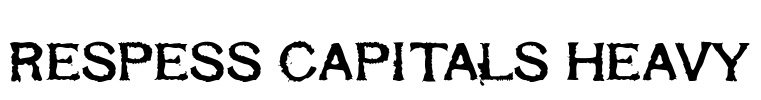 Respess Capitals Heavy Font Image