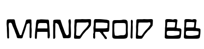 Mandroid BB Font Image